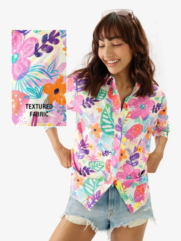 Floral Vibe Women Shirts - Image 2