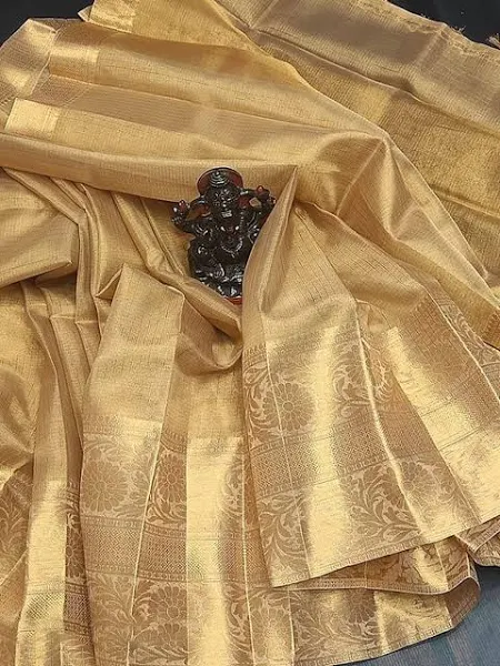 Ethnic Motifs Woven Design Banarasi Saree - Image 3