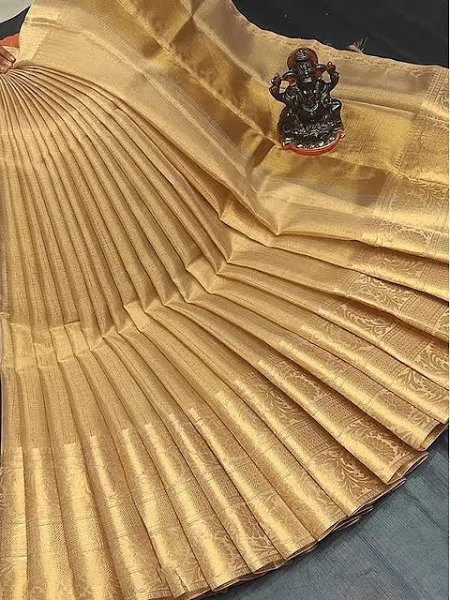 Ethnic Motifs Woven Design Banarasi Saree - Image 4