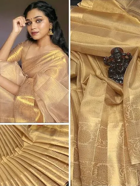 Ethnic Motifs Woven Design Banarasi Saree - Image 5
