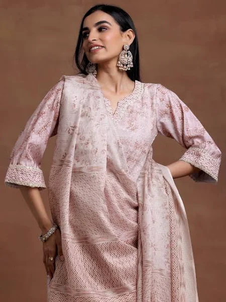 Women's Embroidered Straight Suit with Dupatta - Image 7
