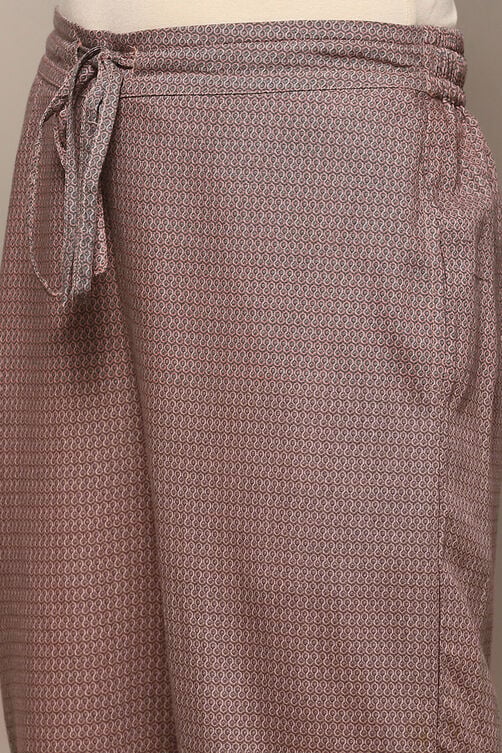 Women Peach Grey Rayon Straight Kurta Set - Image 6